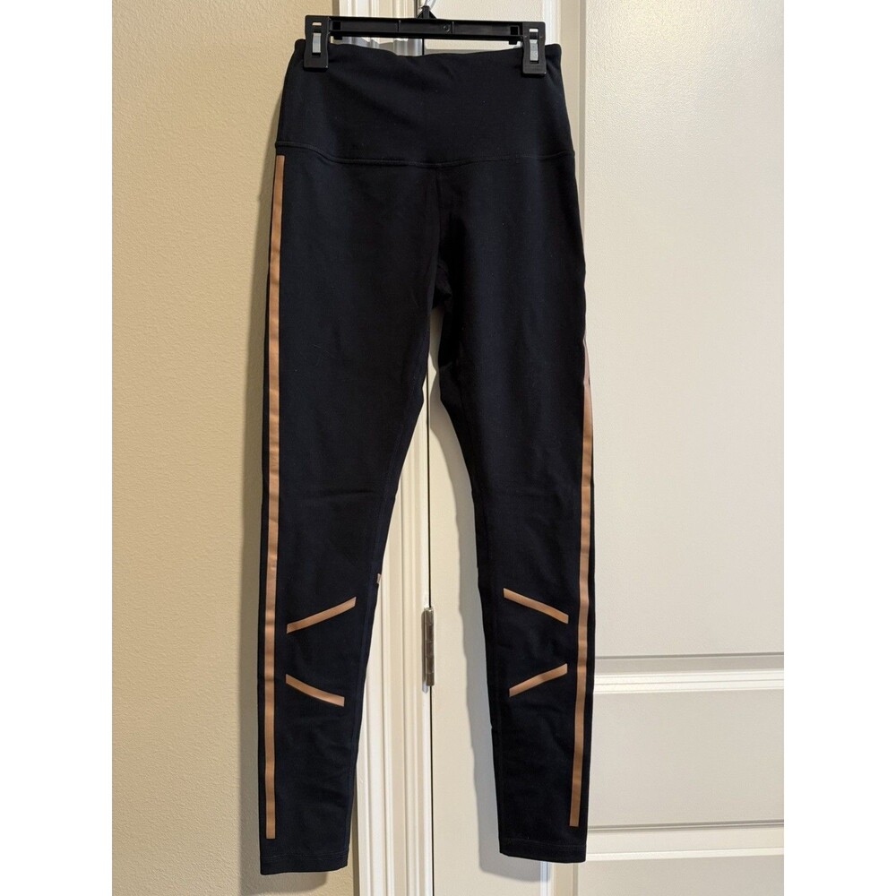 Zella Leggings Navy With Copper Detail XS